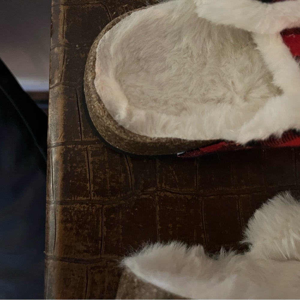 Cozy Furry Red Sandals